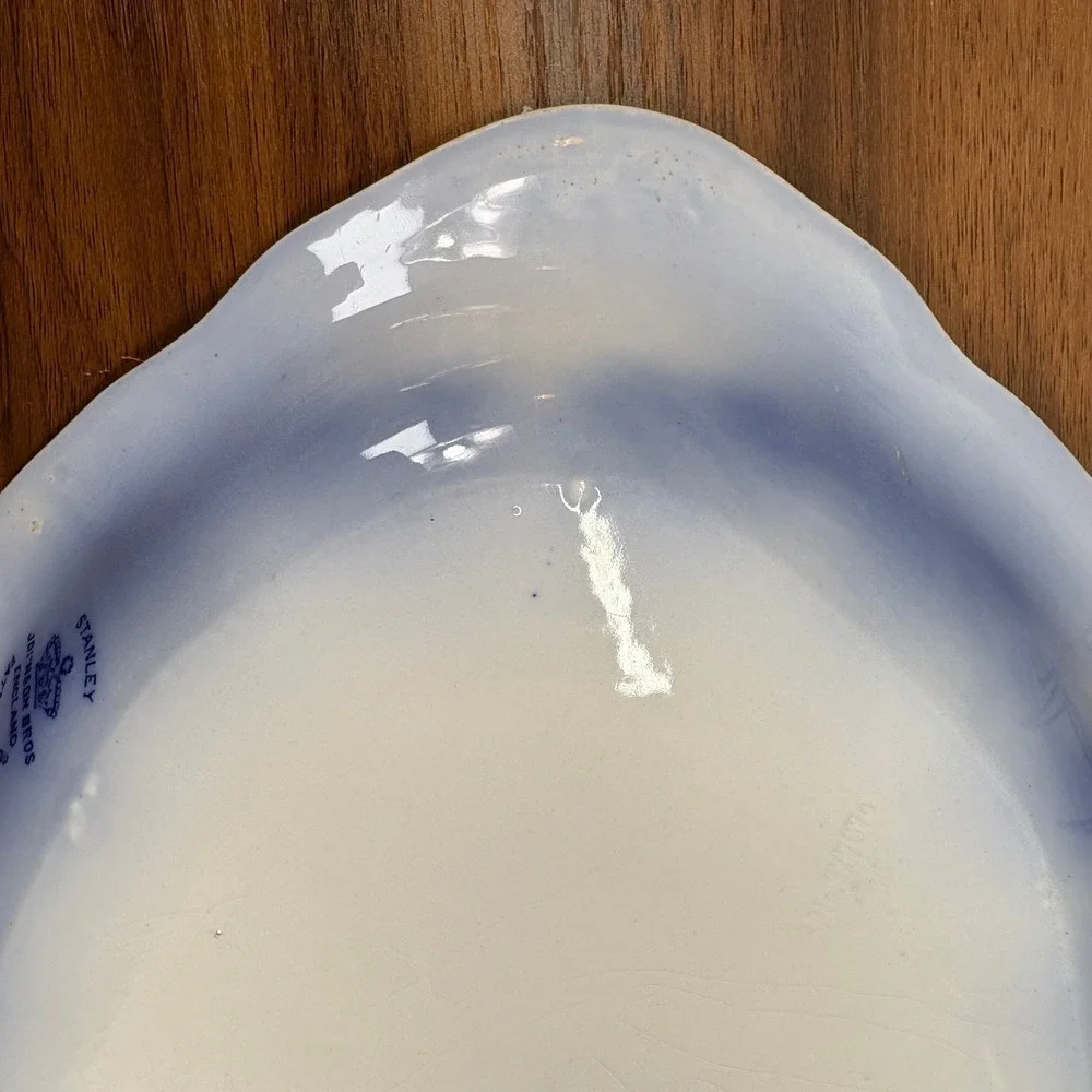 Antique Johnson Brothers Flow Blue Serving Platter 1899 14